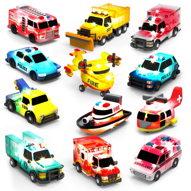 Mini Emergency Car Set – Pull-Back Fun | TokiToyBox | Toki Toy Box