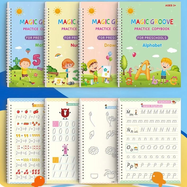 Reusable Writing Practice Books – Kids Learning Set | Toki Toy Box – Size Reference | Toki Toy Box