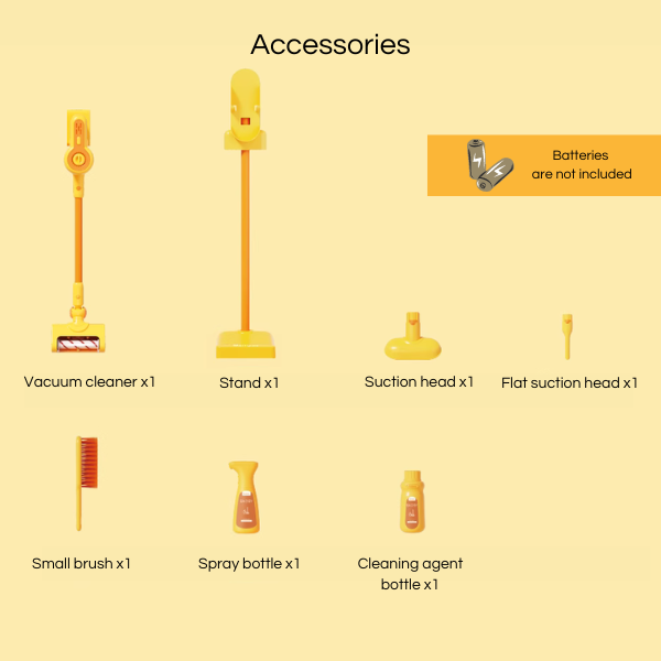 Little Helper CleanMate – Handheld & Floor Vacuum Toy for Kids