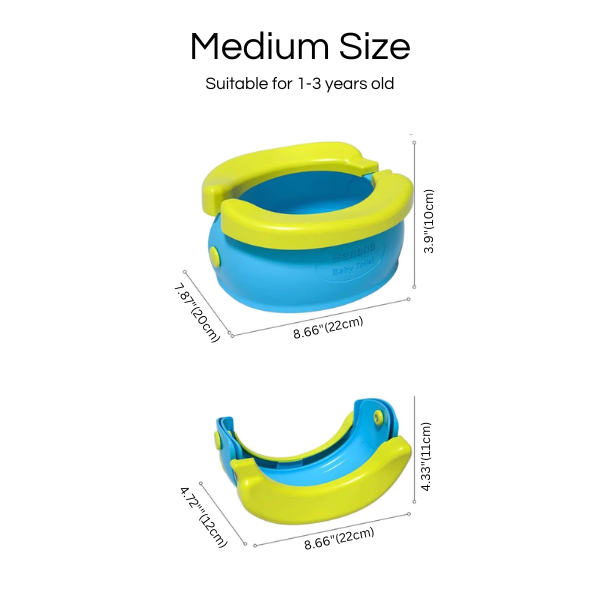 Portable Travel Potty for Toddlers – Size Reference | Toki Toy Box