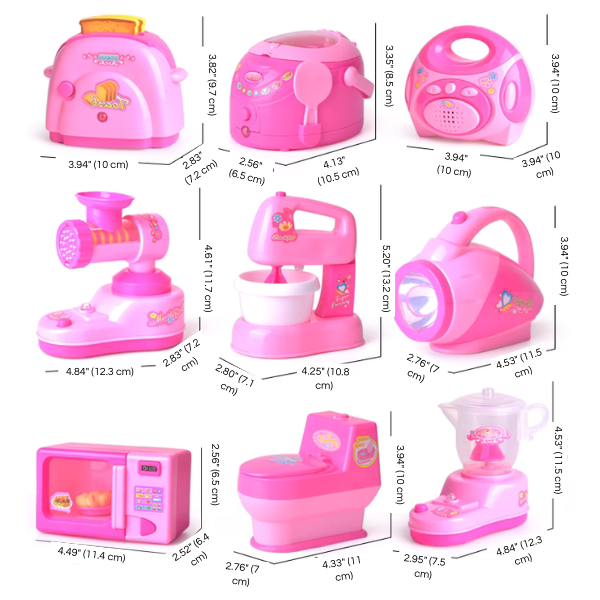 Mini Home Appliance Toy – Realistic Kitchen Play for Kids – Detail | Toki Toy Box