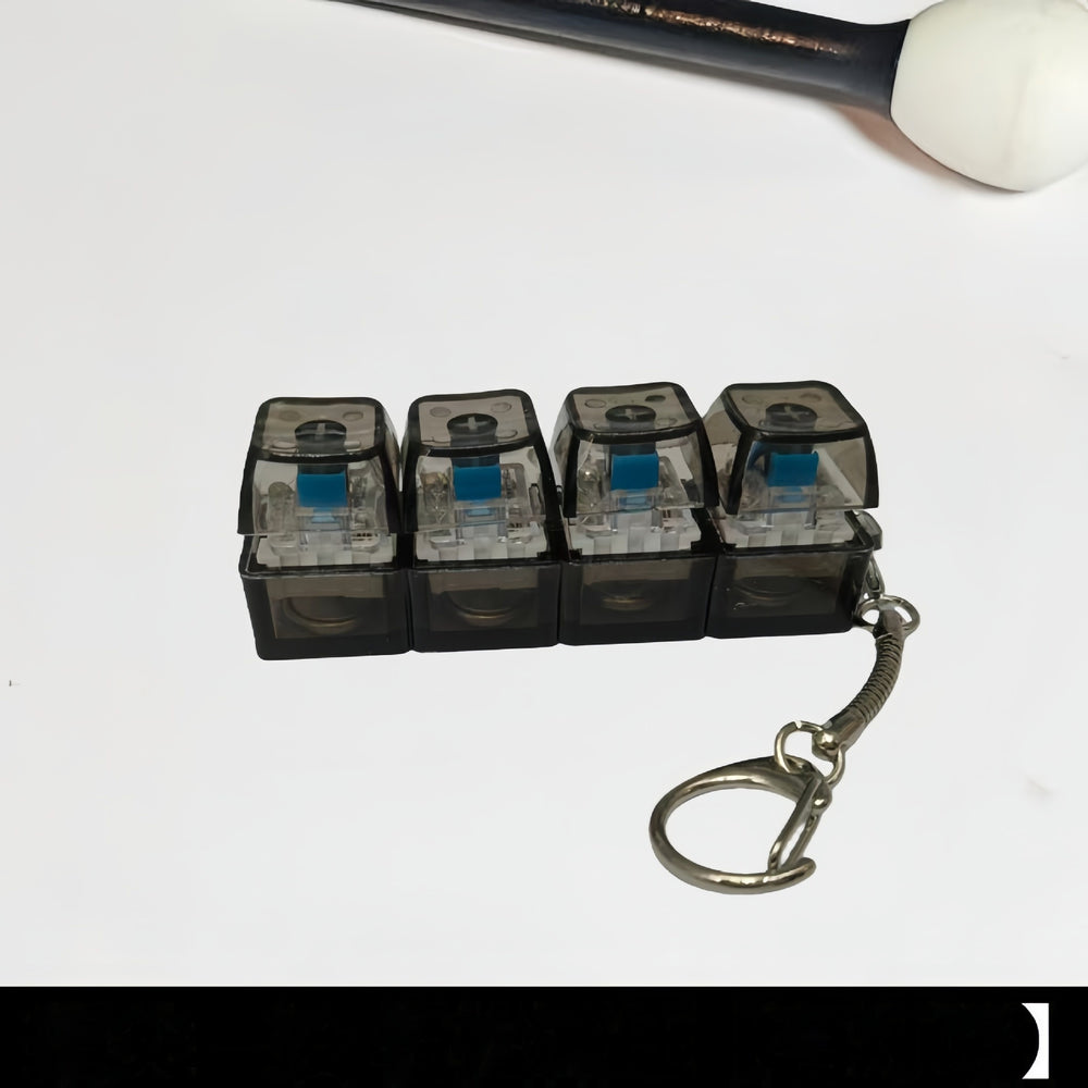 Glowing Keycap Fidget Keychain – Stress Relief Click Toy – Size Reference | Toki Toy Box