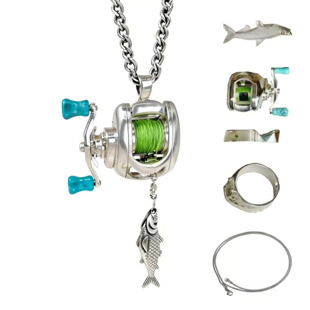 Mini Fishing Lure Necklace – Side View | Toki Toy Box