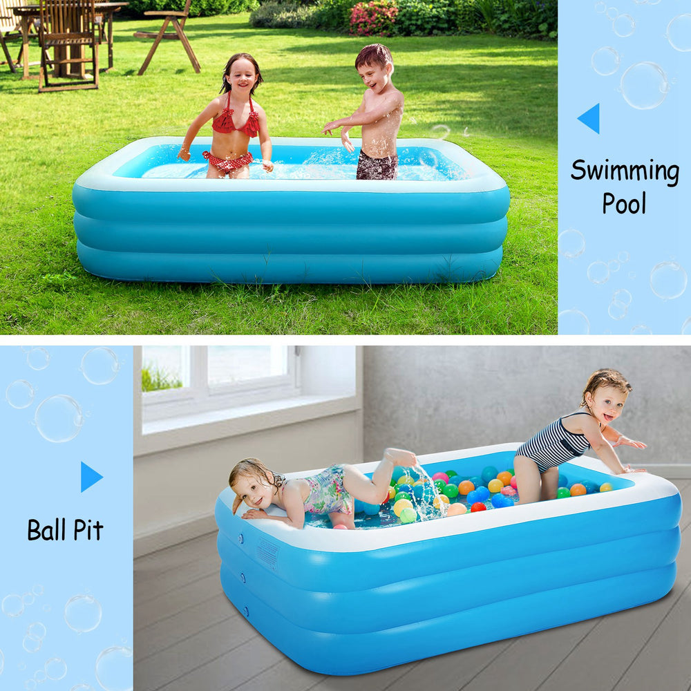 Family Inflatable Swimming Pool – Backyard Summer Fun – In Use | Toki Toy Box