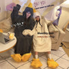 Funny Goose Onesie – Cozy Fleece Pajamas with Goose Feet