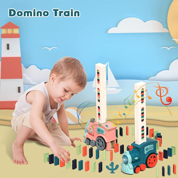 Automatic Domino Train Set – Creative Fun for Kids