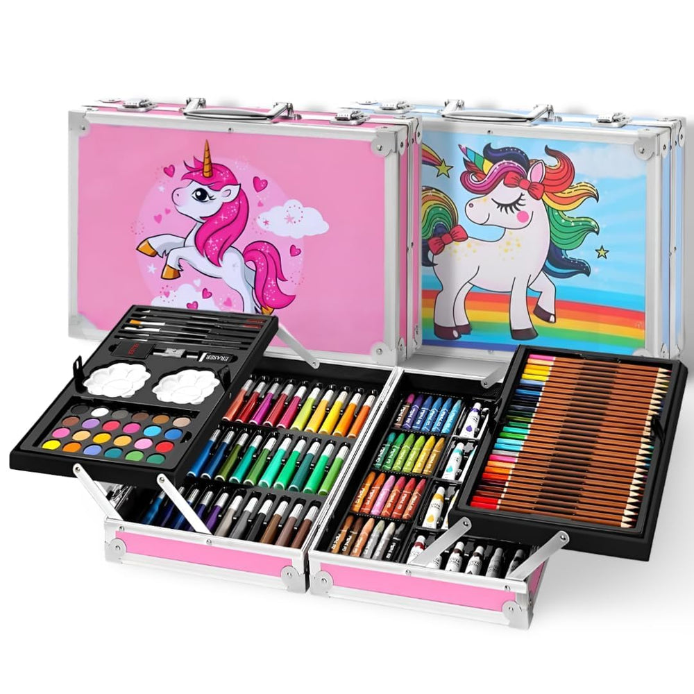 Unicorn Art Set 145-Piece Drawing Kit for Kids | Toki Toy Box