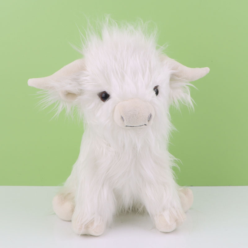 Fluffy Highland Cow Plush – Soft Shaggy Farm Buddy – Features | Toki Toy Box