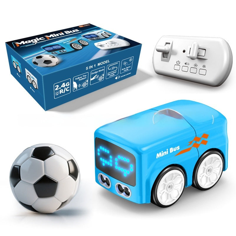 Gesture control mini bus avoiding obstacles