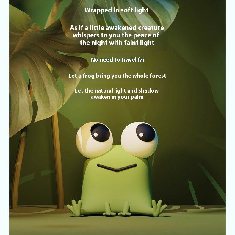 Frog Night Light – Soft Silicone Glow Lamp for Kids – Detail | Toki Toy Box