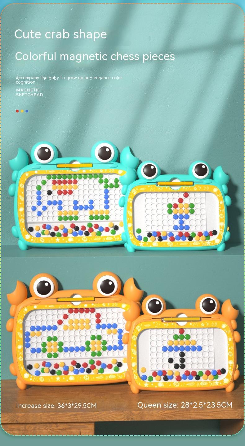 Crab Magnetic Pen – Bead Drawing Board Puzzle for Kids Creativity – Whats Included | Toki Toy Box