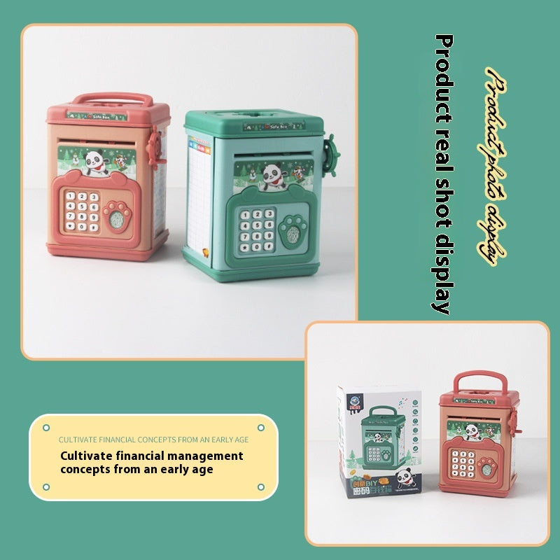 Green fingerprint savings bank