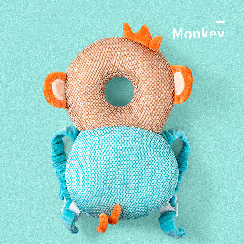 Toddler Head Protection Pad – Soft Safety Backpack | Tokitoy – In Use | Toki Toy Box