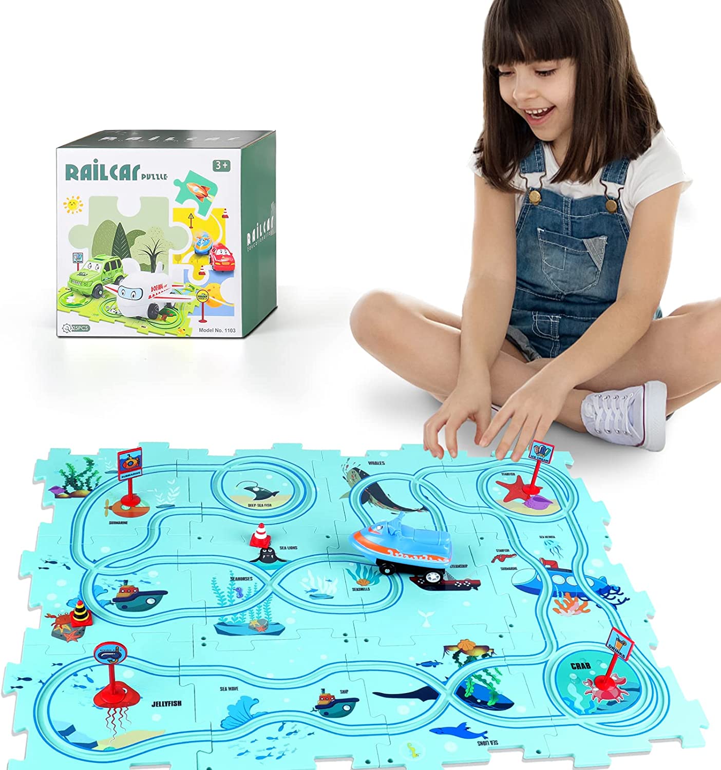 TurboTrack Adventure Set – Puzzle Meets STEM Learning!