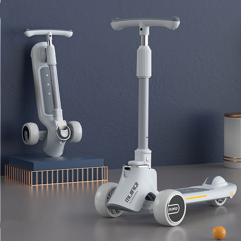 3-in-1 Kids Scooter with Seat – Side View | Toki Toy Box