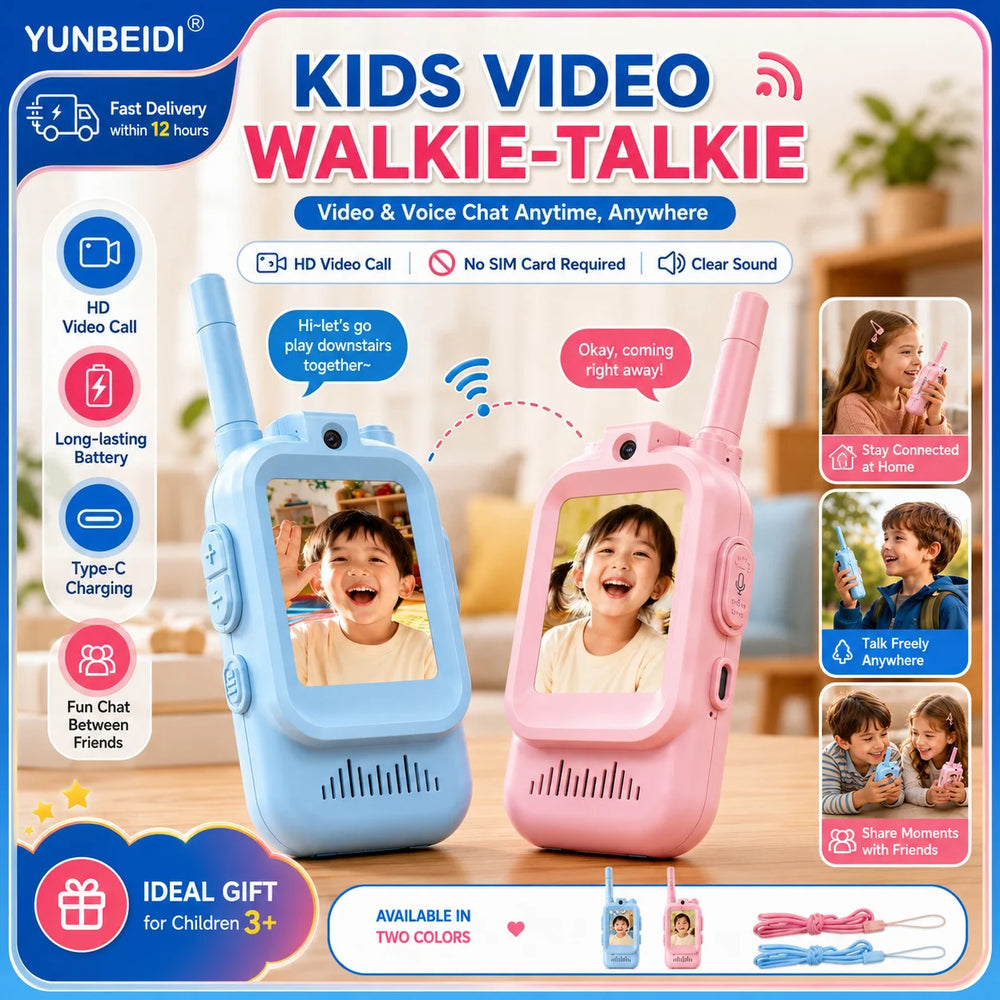 Kids Video Walkie Talkies 2-Pack HD Set | Toki Toy Box