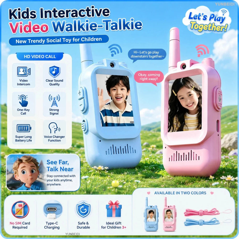 Video Walkie Talkies – HD Screen Display | Toki Toy Box