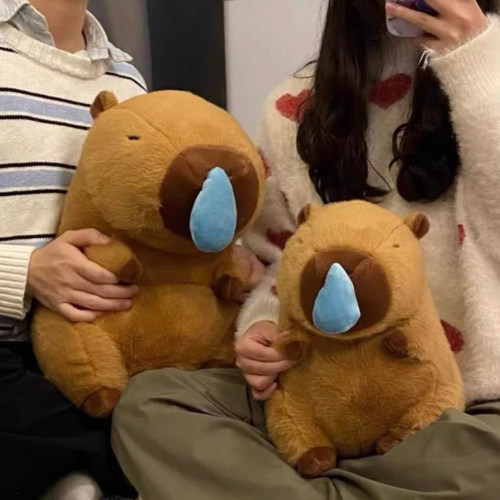 Capybara Runny Nose Plush Toy – Cute Stress Relief Buddy – Lifestyle | Toki Toy Box