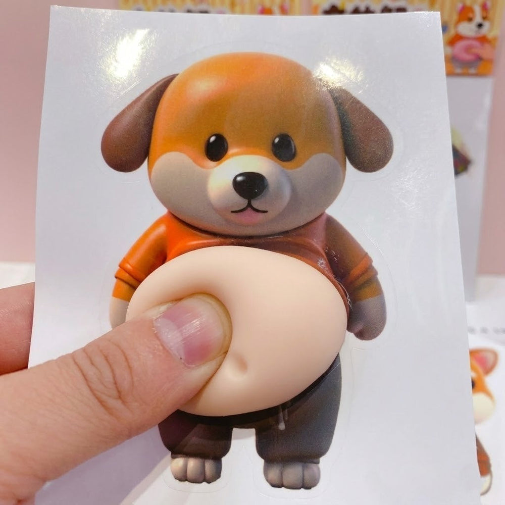 Chubby Shiba Silicone Sticker  – Cute Shockproof Cover – In Use | Toki Toy Box
