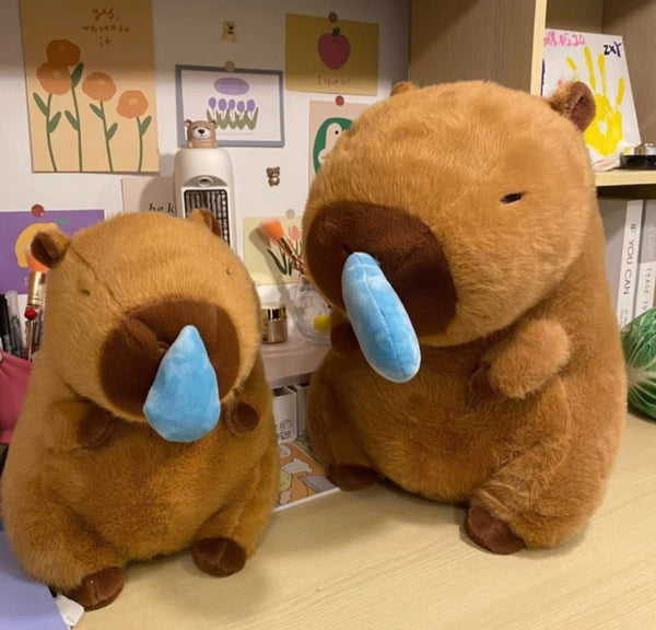 Capybara Runny Nose Plush Toy – Cute Stress Relief Buddy