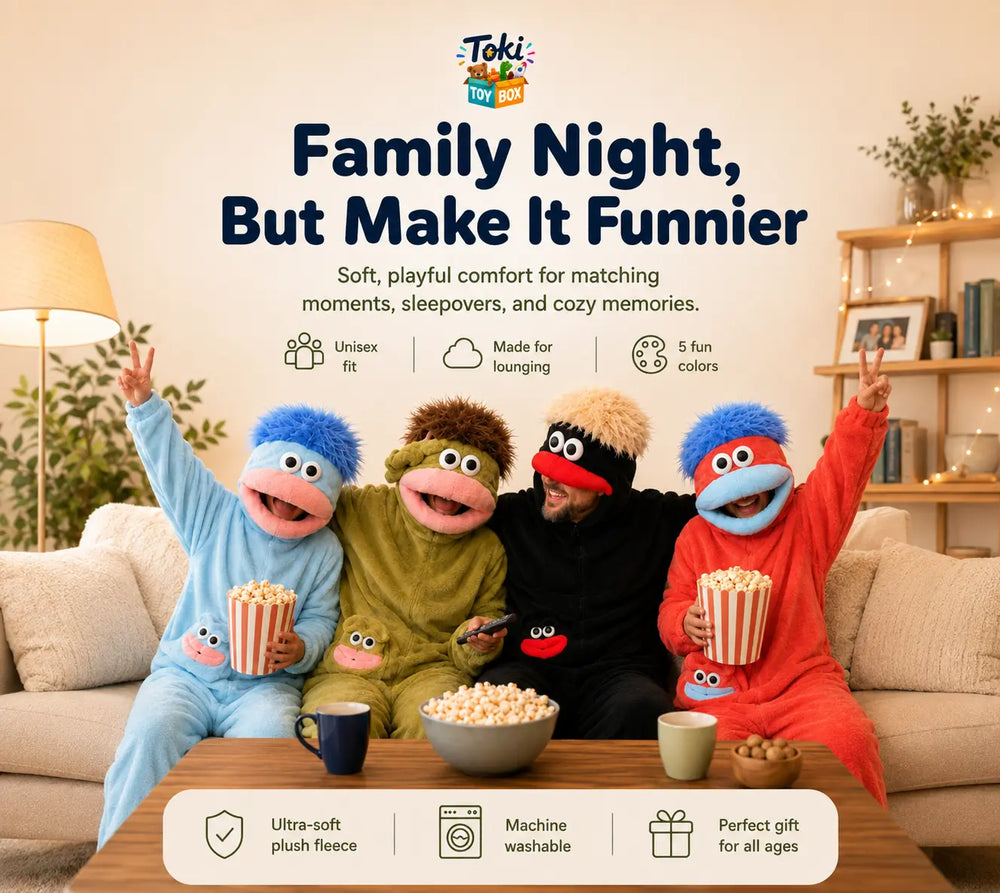 Hooded Fleece Onesie – Cozy Couple Pajamas | Toki Toy Box - Toki Toy Box
