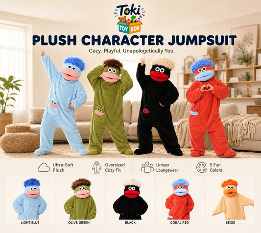 Hooded Fleece Onesie – Cozy Couple Pajamas | Toki Toy Box - Toki Toy Box