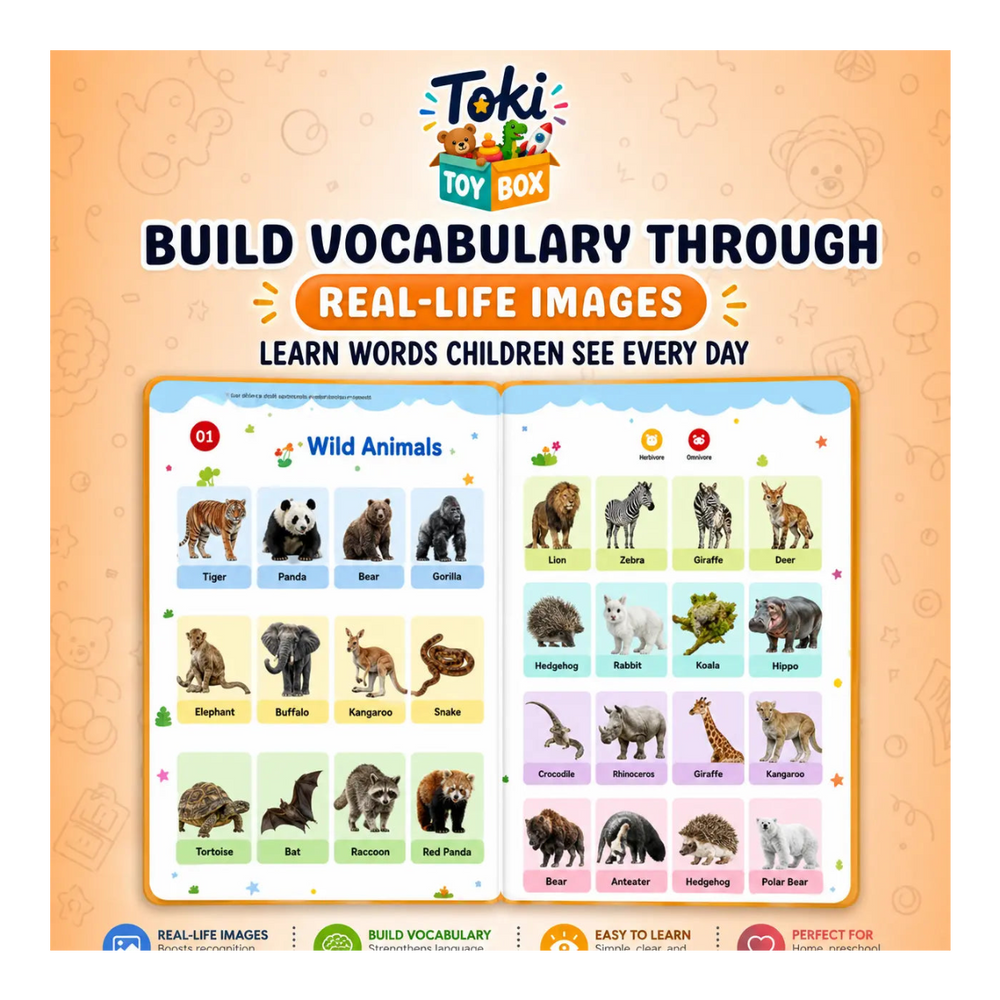 Kids Sound Book – 470+ Words Learning Toy - Toki Toy Box