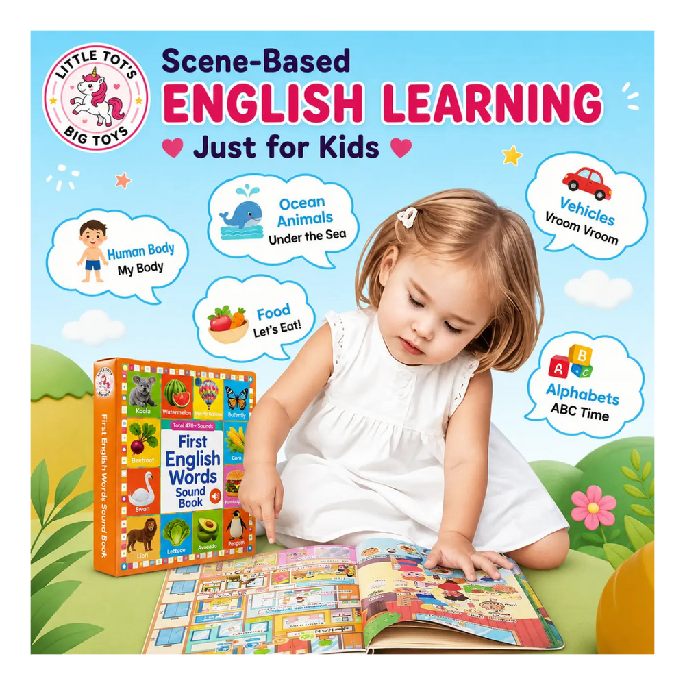 Kids Sound Book – 470+ Words Learning Toy - Toki Toy Box