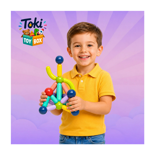 Magnetic Building Sticks – STEM Toy for Kids