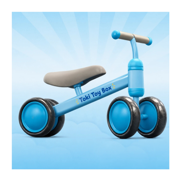 Baby Balance Bike – 4-Wheel Toddler Ride