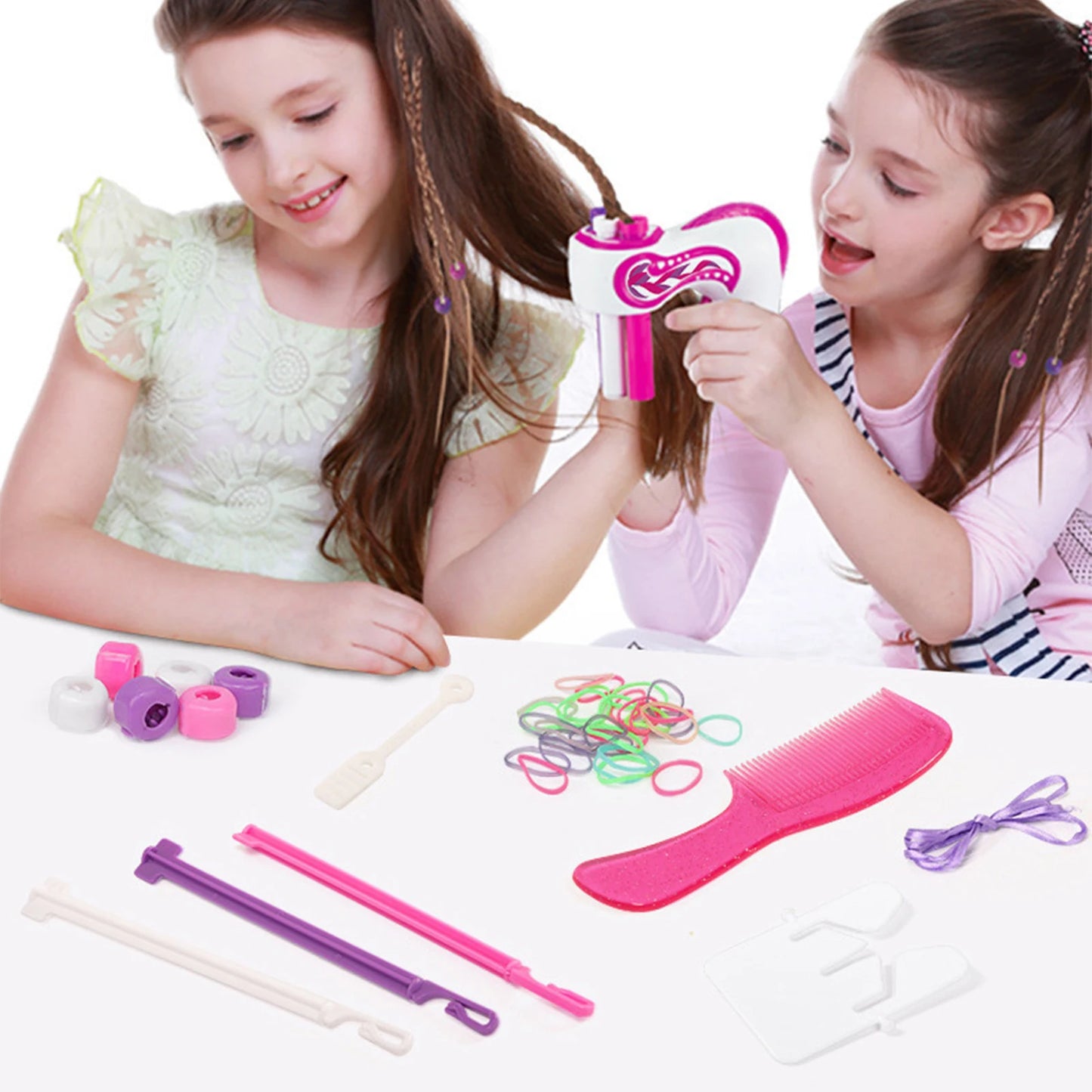 Automatic Hair Braiding Machine – DIY Hair Styling Kit for Girls | Weaves, Twists & Pigtails | Fun & Easy Toy for Creative Hairstyles