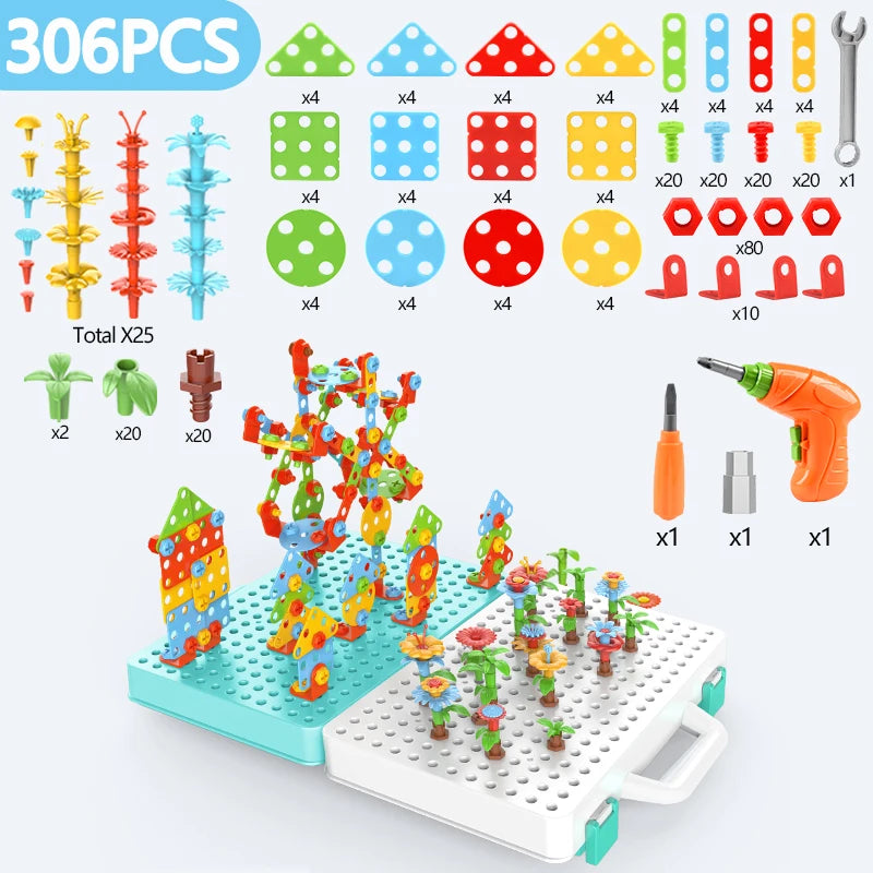 Kids Electric Drill Building Set – STEM Tool Kit