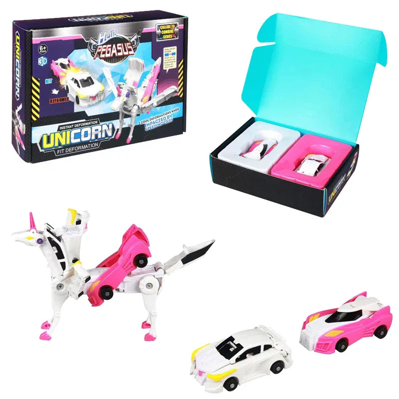 Transforming Unicorn Robot Car – Premium Action Toy | Toki Toy Box – Whats Included | Toki Toy Box