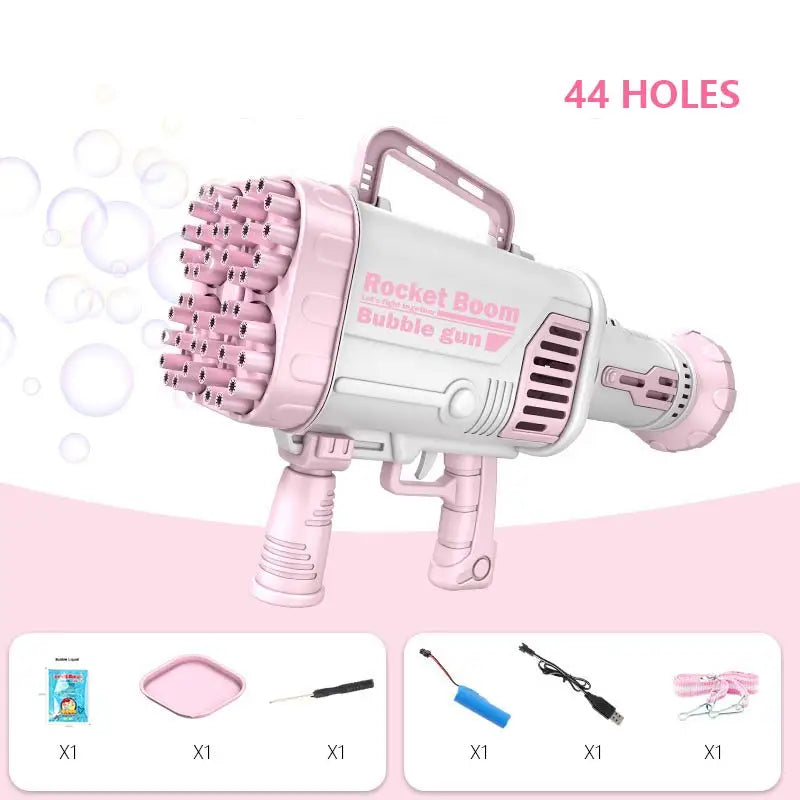 64-Hole Bubble Blaster – Electric Auto Bubble Gun for Kids – Color Options | Toki Toy Box