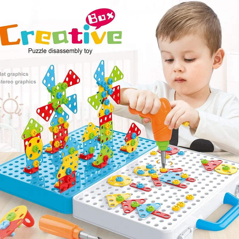Kids Electric Drill Building Set – STEM Tool Kit