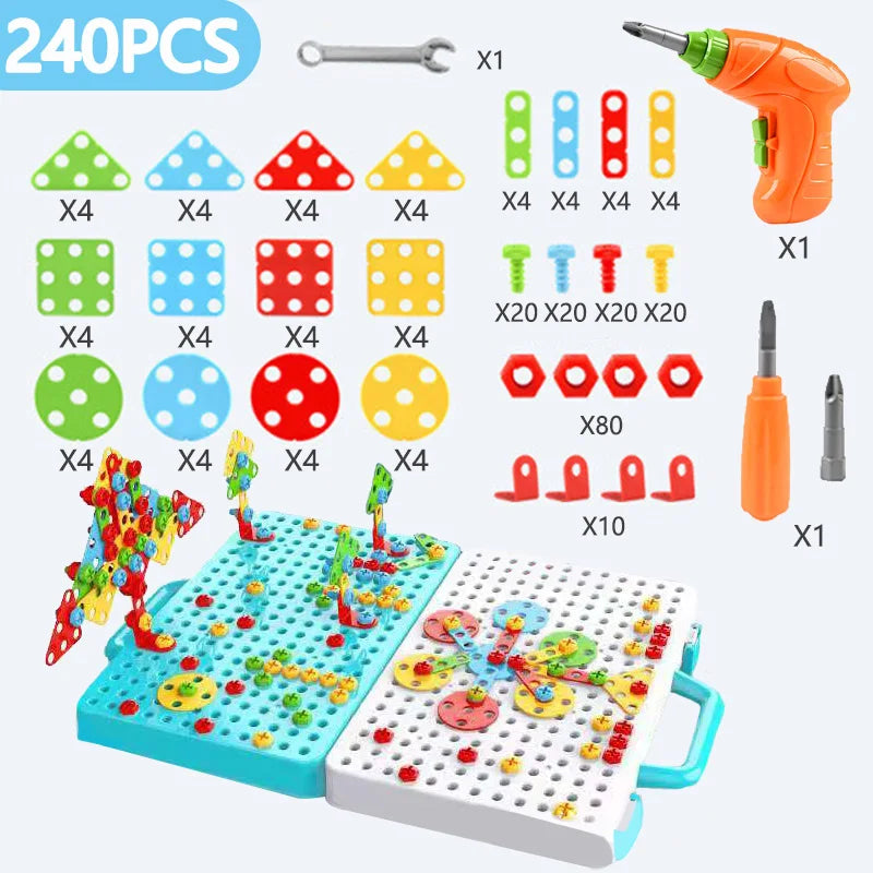 Kids Electric Drill Building Set – STEM Tool Kit