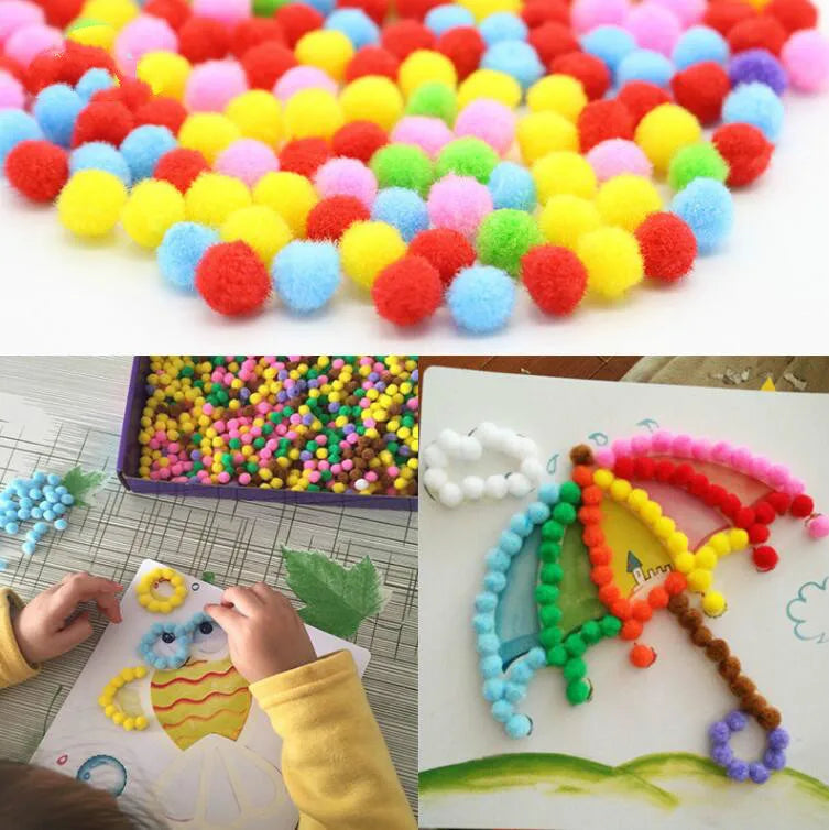 DIY Plush Sticker Craft Kit for Creative Kids