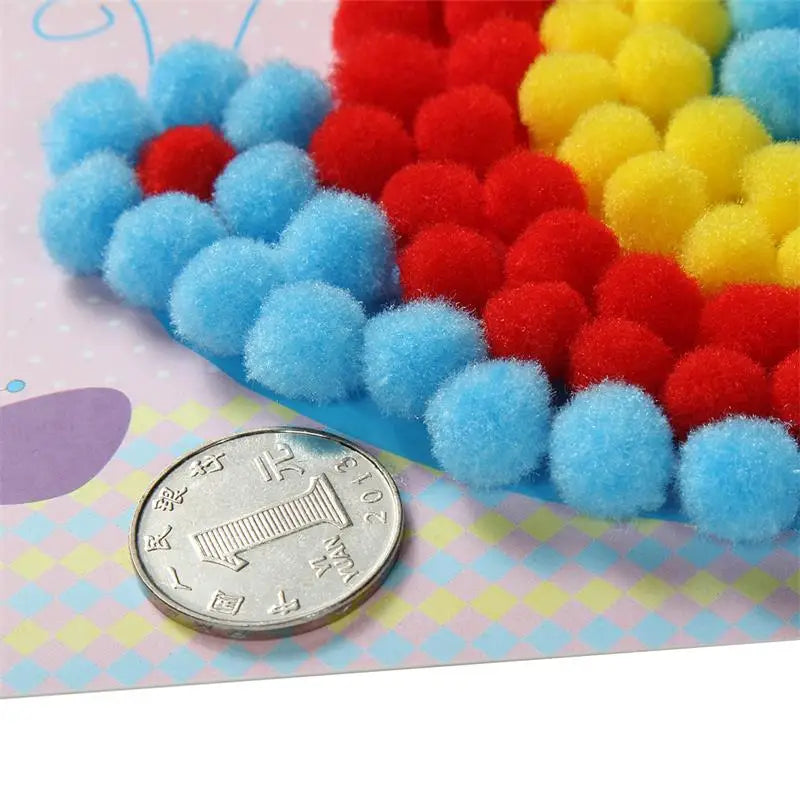 DIY Plush Sticker Craft Kit for Creative Kids