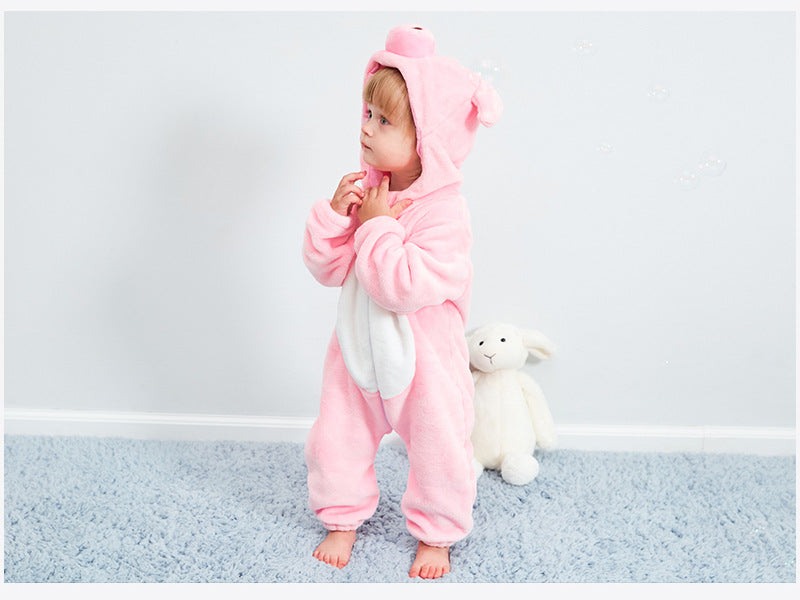 Baby Hooded Cartoon Romper – Cozy Cute Outfit – View 19 | Toki Toy Box