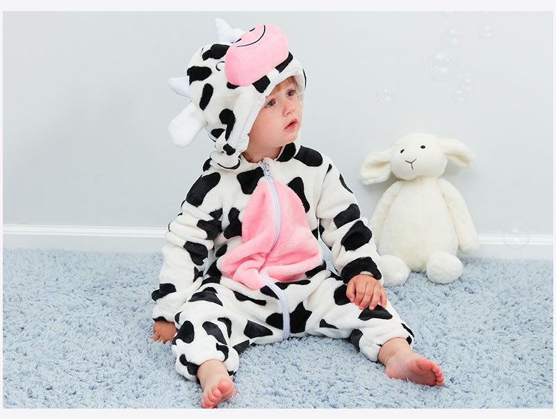 Baby Hooded Cartoon Romper – Cozy Cute Outfit – View 18 | Toki Toy Box