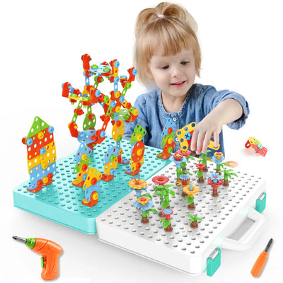 Kids Electric Drill Building Set – STEM Tool Kit