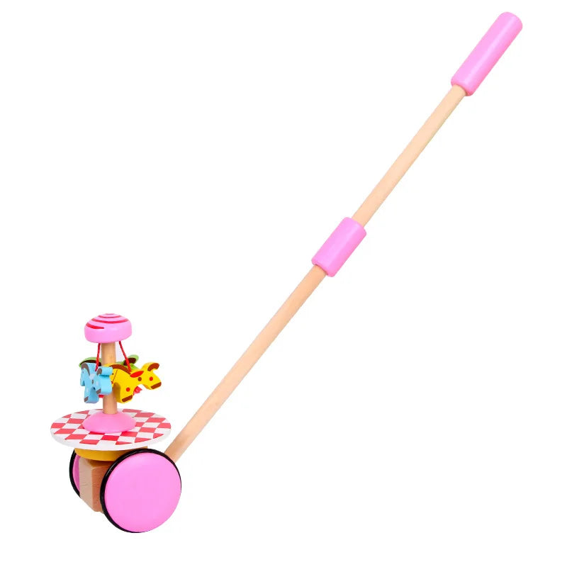 Wooden Baby Walker Push Toy for First Steps
