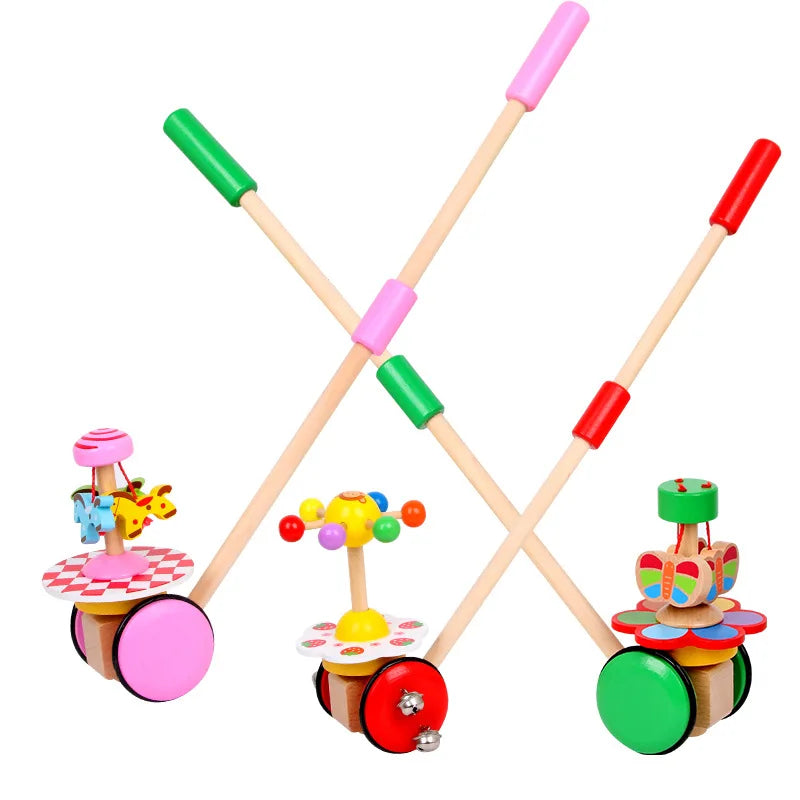 Wooden Baby Walker Push Toy for First Steps