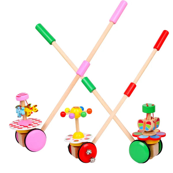 Wooden Baby Walker Push Toy for First Steps