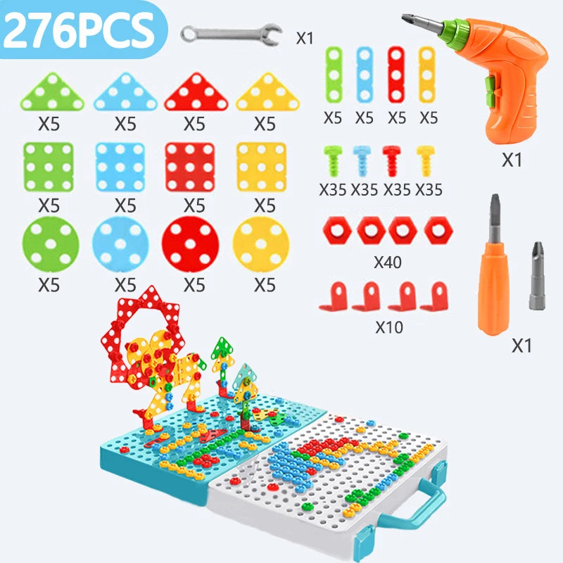 Kids Electric Drill Building Set – STEM Tool Kit