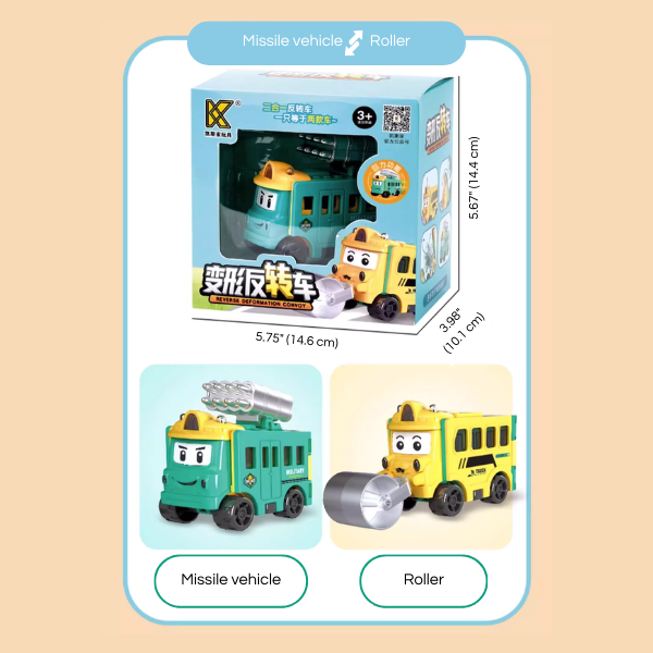 Turbo Shift Transform Car – Auto Flip Racer for Kids – Features | Toki Toy Box