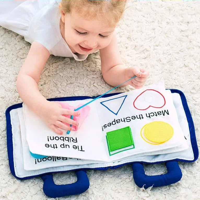 Baby’s First Soft Activity Book – Sensory Learning | Toki Toy Box – Baby Learning Toy | Toki Toy Box
