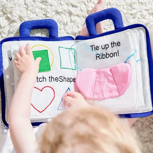 Baby’s First Soft Activity Book – Sensory Learning | Toki Toy Box – Detail | Toki Toy Box