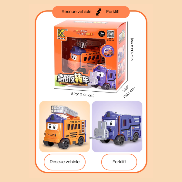 Turbo Shift Transform Car – Auto Flip Racer for Kids – Packaging | Toki Toy Box