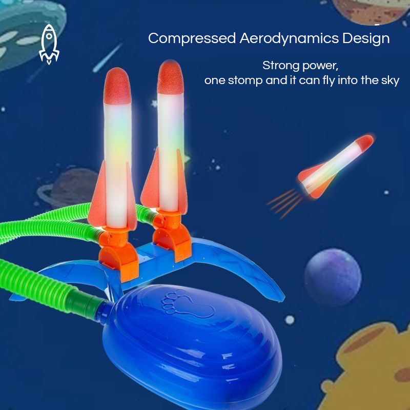 SkyZoomer Rocket Launcher Toy – Soaring Fun for Kids – In Use | Toki Toy Box